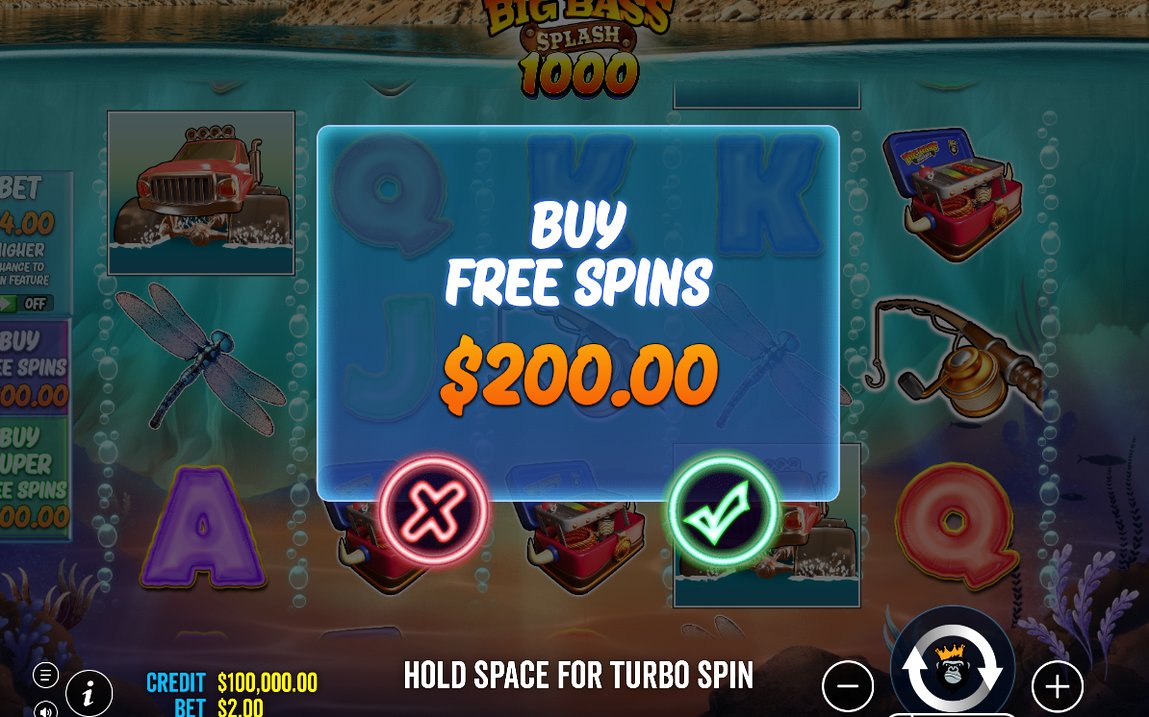 Bonus screen with the round's win in view